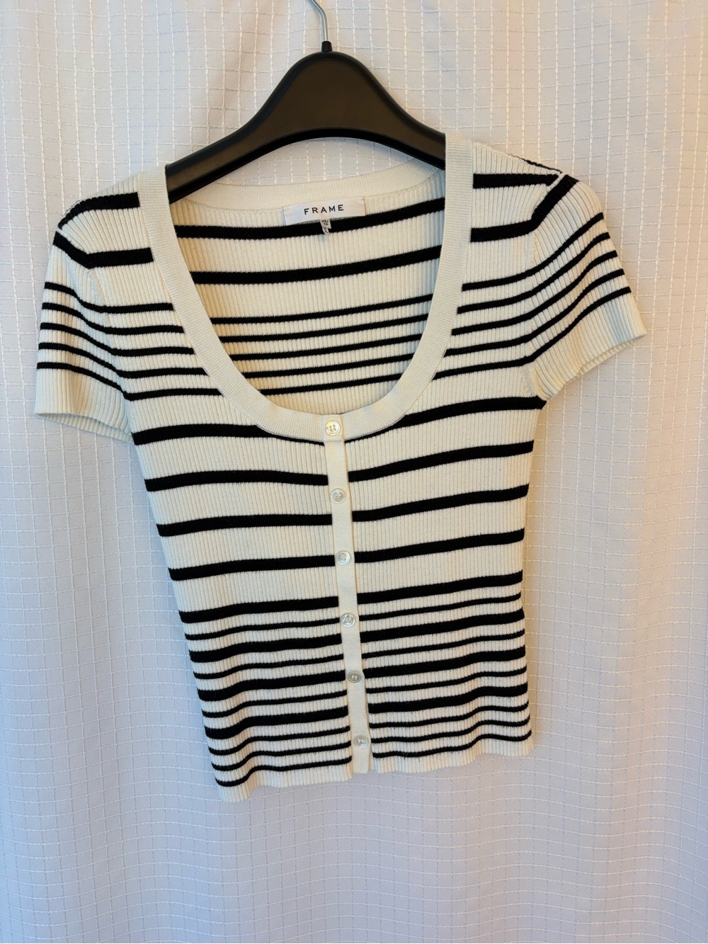 FRAME XS cropped top Stripe